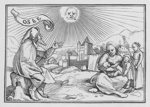 Hoseas profeti, Hosea I, 1 av Hans Holbein der Jüngere