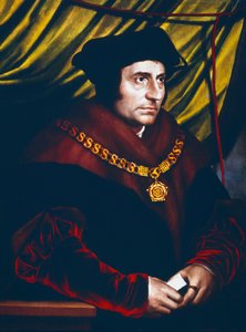 Thomas More, engelsk statsmann, lærd og helgen, c1527 av Hans Holbein der Jüngere