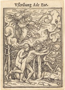 Vßtribung Ade Eue. av Hans Holbein der Jüngere