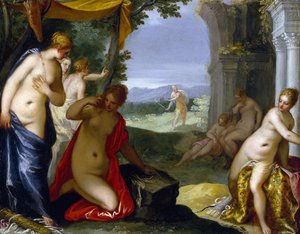 Diana og Actaeon, ca. 1596-1606 (olje på kobber)