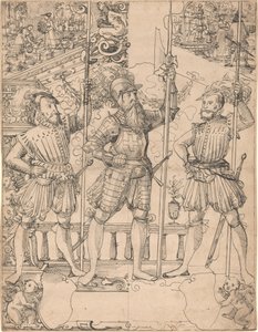 Halberdier og To Pikemen av Hans Jakob Plepp