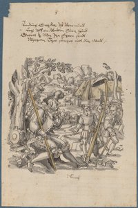William Tell nekter å hedre guvernør Gesslers hatt av Hans Kaspar Lang the Elder