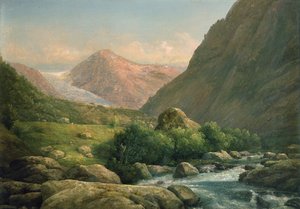 Bondhusbreen (olje på lerret) av Hans Leganger Reusch