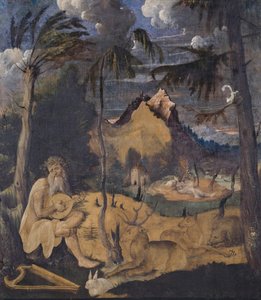 Orpheus Among the Animals, 1519 (tempera på lerret) av Hans Leu