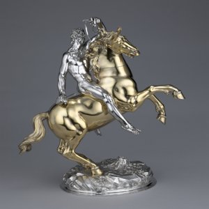 Hest og rytter, 1630 av Hans Ludwig Kienle