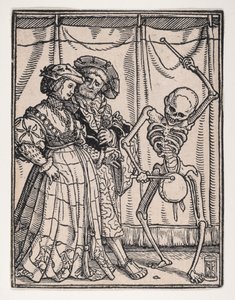 The Noblewoman, fra The Dance of Death, ca. 1526, publisert 1538.