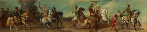 Utkast til festtoget 1879 - Falkjakten av Hans Makart