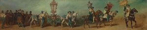 Utkast til festtoget i 1879 - Blikkenslagerne av Hans Makart