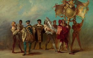 Utkast til festtoget i 1879 - gravører og bronsestøpere av Hans Makart