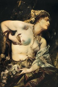 ""La mort de Cleopatre"" (Kleopatras død) Maleri av Hans Makart (1840-1884) 1875 Privat samling av Hans Makart