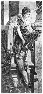 Romeo og Julie, ca 1880-1882 av Hans Makart