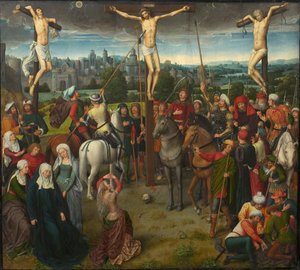 Golgata Triptych, sentralpanel, 1480-tallet. av Hans Memling