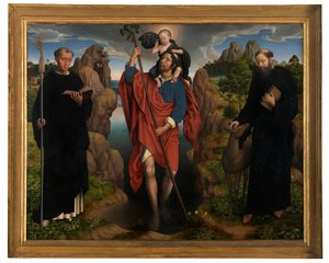 Sentralpanel av Triptych of Willem Moreel av Hans Memling