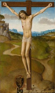 Kristus på korset, ca 1480 (olje på panel) av Hans Memling