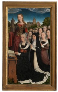 Detalj av triptyken til Willem Moreel av Hans Memling