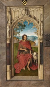 Utvendig panel av Triptych of Jan Floreins av Hans Memling
