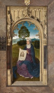 Utvendig panel av Triptych of Jan Floreins av Hans Memling