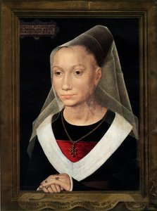 Portrett av Marie, datter av Willem Moreel, 1480. av Hans Memling