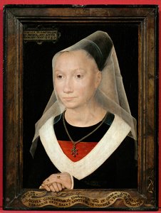 Portrett av en ung kvinne (pester) av Hans Memling