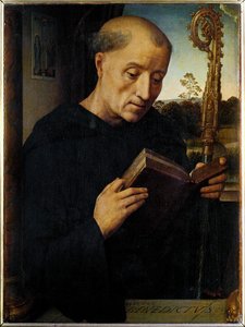 Den hellige Benedikt av Nurcia (pester) av Hans Memling