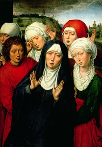 The Holy Women, høyre panel av Deposition Diptych, ca. 1492-94 av Hans Memling