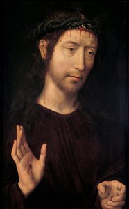 Velsignelsen av sorgens mann, 1480-1490 av Hans Memling