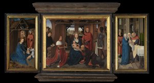 Triptyk av Jan Floreins av Hans Memling