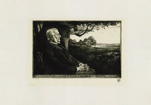 Portrett av komponisten John Peter Emily Hartmann 1805-1900,