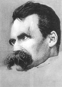 Friedrich Wilhelm Nietzsche , tysk filosof og forfatter av Hans Olde