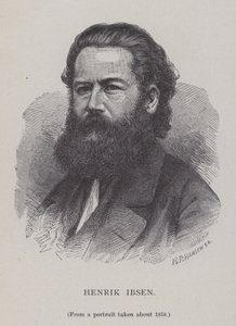Henrik Ibsen, norsk dramatiker, teatersjef og poet av Hans Peter Hansen