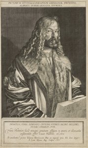 Portrett av Dürer, gravert av Lucas Kilian