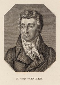 Portrett av komponisten Peter von Winter 1754-1825, ca. 1830. av Hans Rudolf Rahn