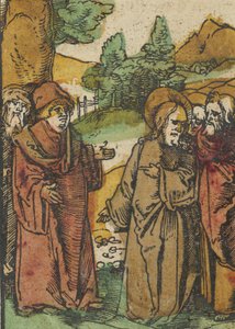 Kristus advarer disiplene om falske profeter, fra Das Plenarium, 1517.