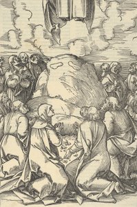 Kristi himmelfart, fra speilet av lidenskapen til vår Herre Jesu Kristi, 1507. av Hans Schäufelein the Elder