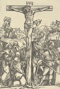 The Crucifixion, fra The Decided Garden of the Rosery Marie, 1505. av Hans Schäufelein the Elder