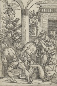 The Flagelation, fra The Life of Christ, ca. 1511-12. av Hans Schäufelein the Elder