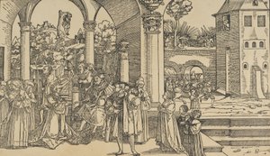 Historien om Ester. av Hans Schäufelein the Elder