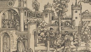 Historien om Susanna, 1536. av Hans Schäufelein the Elder