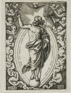 Kristus på kloden av Hans Sebald Beham
