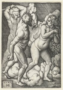 Utvisning fra paradis av Hans Sebald Beham