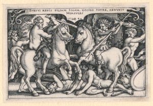 Hercules bortfører Iole av Hans Sebald Beham