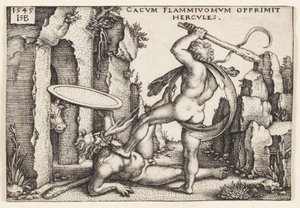 Hercules og Cacus av Hans Sebald Beham