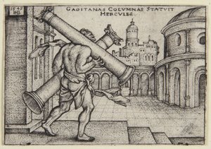 Herkules og søylene av Hans Sebald Beham