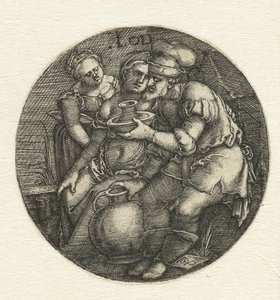 Lot og døtrene hans av Hans Sebald Beham