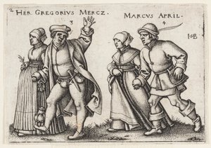 mars og april av Hans Sebald Beham