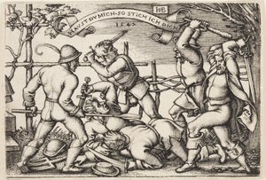 Bondestrid av Hans Sebald Beham