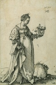 St. Katarina av Alexandria av Hans Sebald Beham