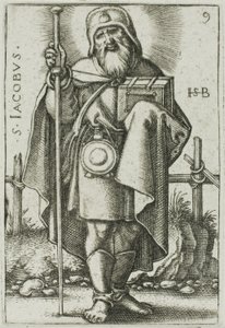 St. James Major, plate 9 fra De tolv apostler av Hans Sebald Beham