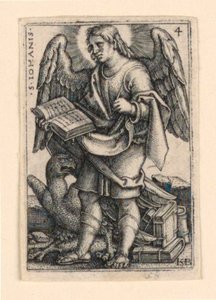 St. John, fra De fire evangelistene av Hans Sebald Beham