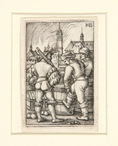 Vakten nær Powder Casks av Hans Sebald Beham
